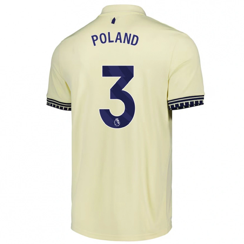 Danxen Uomo Maglia Louis Poland #3 Bianco Sporco Nero Kit Gara Away 2025/26 Maglietta