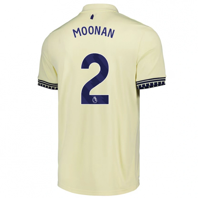 Danxen Uomo Maglia Bradley Moonan #2 Bianco Sporco Nero Kit Gara Away 2025/26 Maglietta