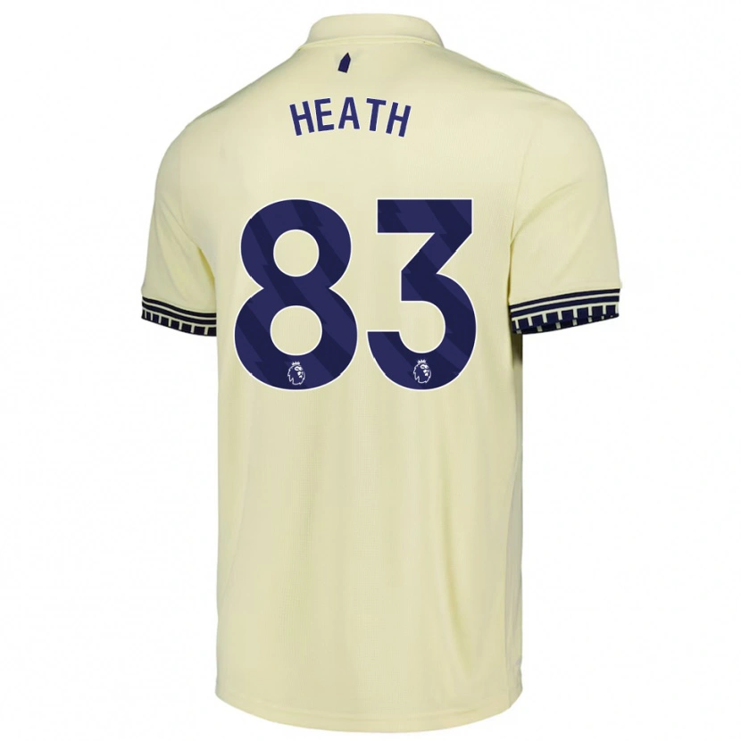 Danxen Uomo Maglia Isaac Heath #83 Bianco Sporco Nero Kit Gara Away 2025/26 Maglietta