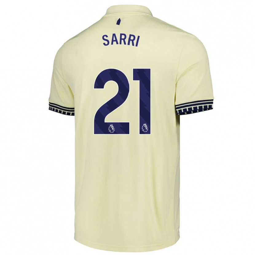 Danxen Uomo Maglia Veatriki Sarri #21 Bianco Sporco Nero Kit Gara Away 2025/26 Maglietta