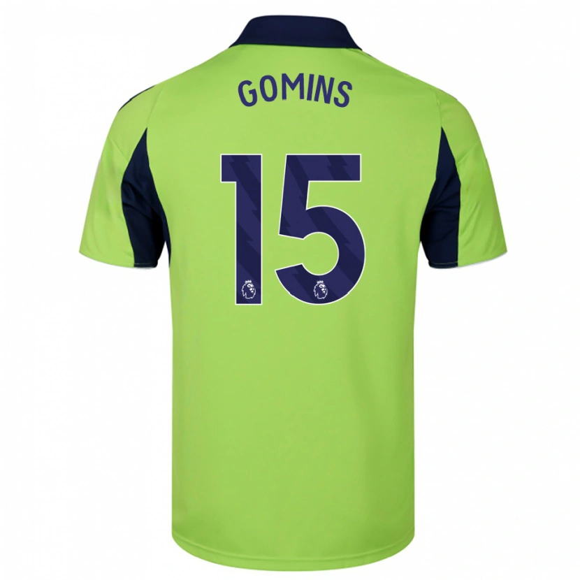 Danxen Uomo Maglia Markuss Gomins #15 Verde Navy Bianco Kit Gara Away 2025/26 Maglietta
