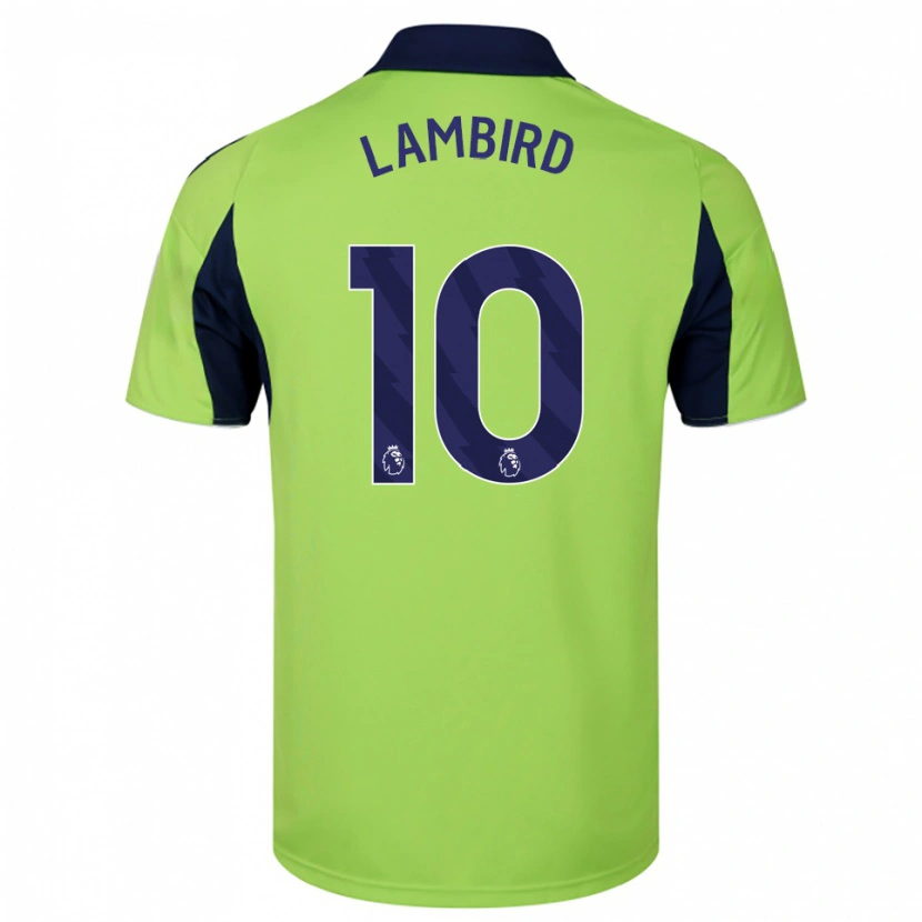 Danxen Uomo Maglia Lilly Lambird #10 Verde Navy Bianco Kit Gara Away 2025/26 Maglietta