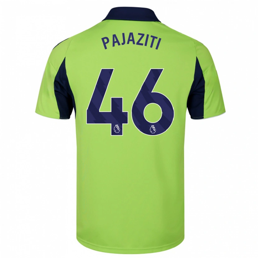 Danxen Uomo Maglia Adrion Pajaziti #46 Verde Navy Bianco Kit Gara Away 2025/26 Maglietta