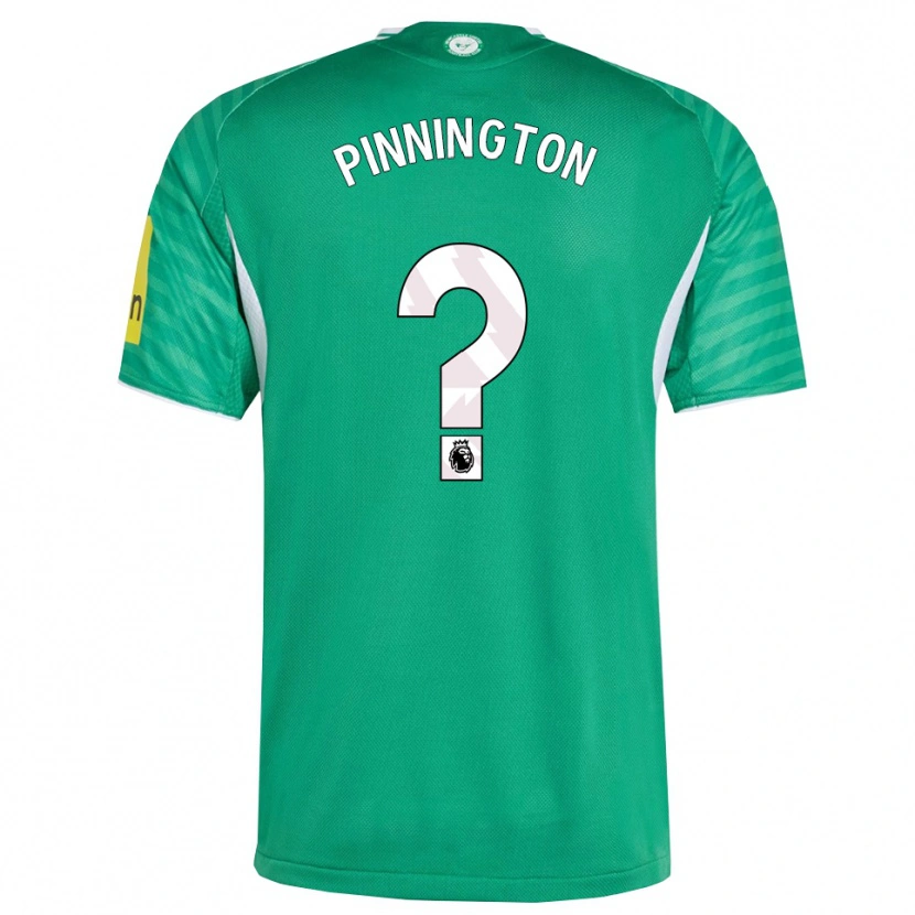 Danxen Uomo Maglia Sam Pinnington #0 Verde Bianco Kit Gara Away 2025/26 Maglietta