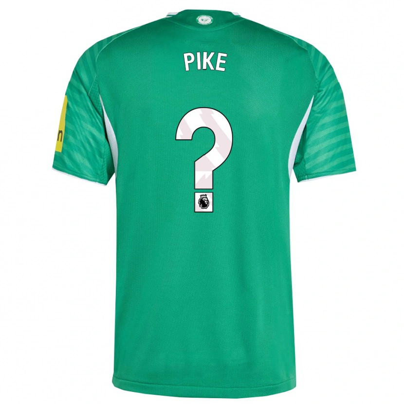 Danxen Uomo Maglia Molly Pike #0 Verde Bianco Kit Gara Away 2025/26 Maglietta