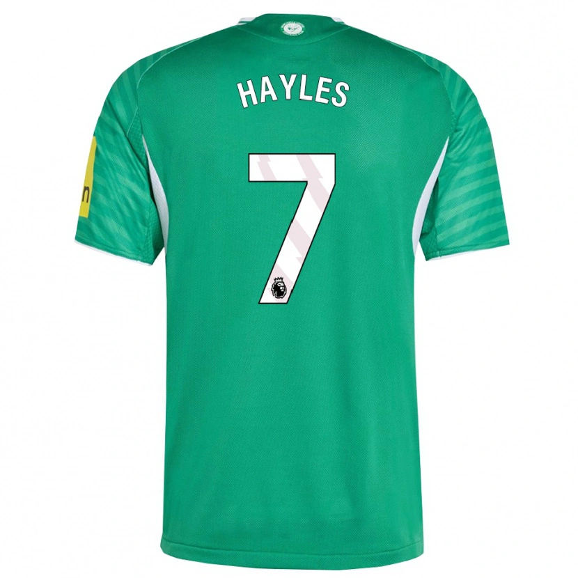 Danxen Uomo Maglia Shania Hayles #7 Verde Bianco Kit Gara Away 2025/26 Maglietta