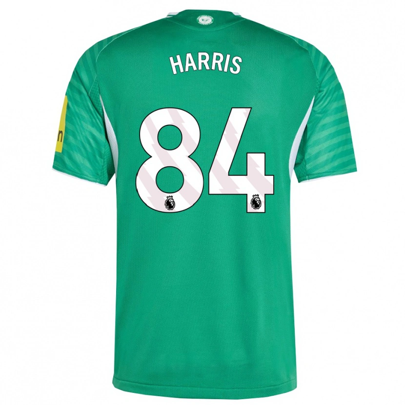 Danxen Uomo Maglia Aidan Harris #84 Verde Bianco Kit Gara Away 2025/26 Maglietta
