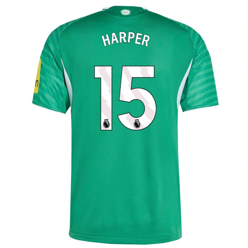 Danxen Uomo Maglia Fraser Harper #15 Verde Bianco Kit Gara Away 2025/26 Maglietta