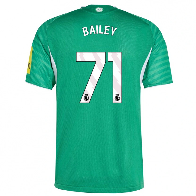 Danxen Uomo Maglia Scott Bailey #71 Verde Bianco Kit Gara Away 2025/26 Maglietta