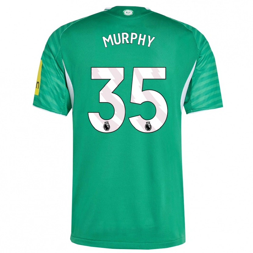 Danxen Uomo Maglia Emily Murphy #35 Verde Bianco Kit Gara Away 2025/26 Maglietta