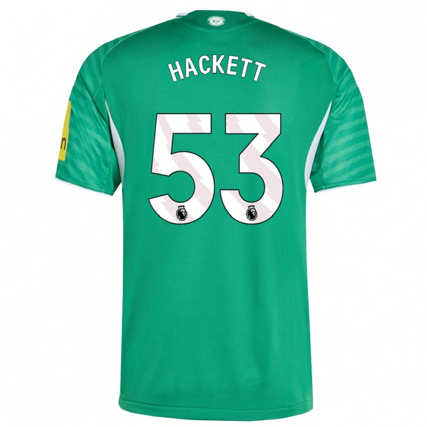 Danxen Uomo Maglia Jordan Hackett #53 Verde Bianco Kit Gara Away 2025/26 Maglietta