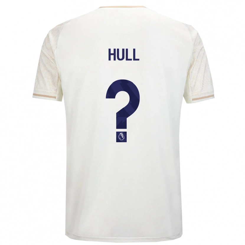 Danxen Uomo Maglia Ethan Hull #0 Bianco Sporco Nero Kit Gara Away 2025/26 Maglietta