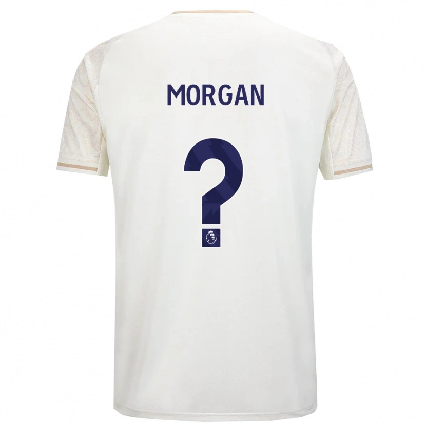 Danxen Uomo Maglia Elijah Morgan #0 Bianco Sporco Nero Kit Gara Away 2025/26 Maglietta