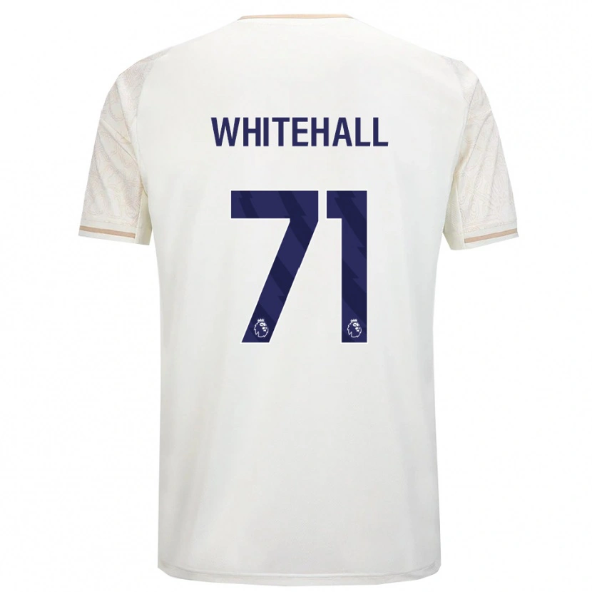 Danxen Uomo Maglia Archie Whitehall #71 Bianco Sporco Nero Kit Gara Away 2025/26 Maglietta