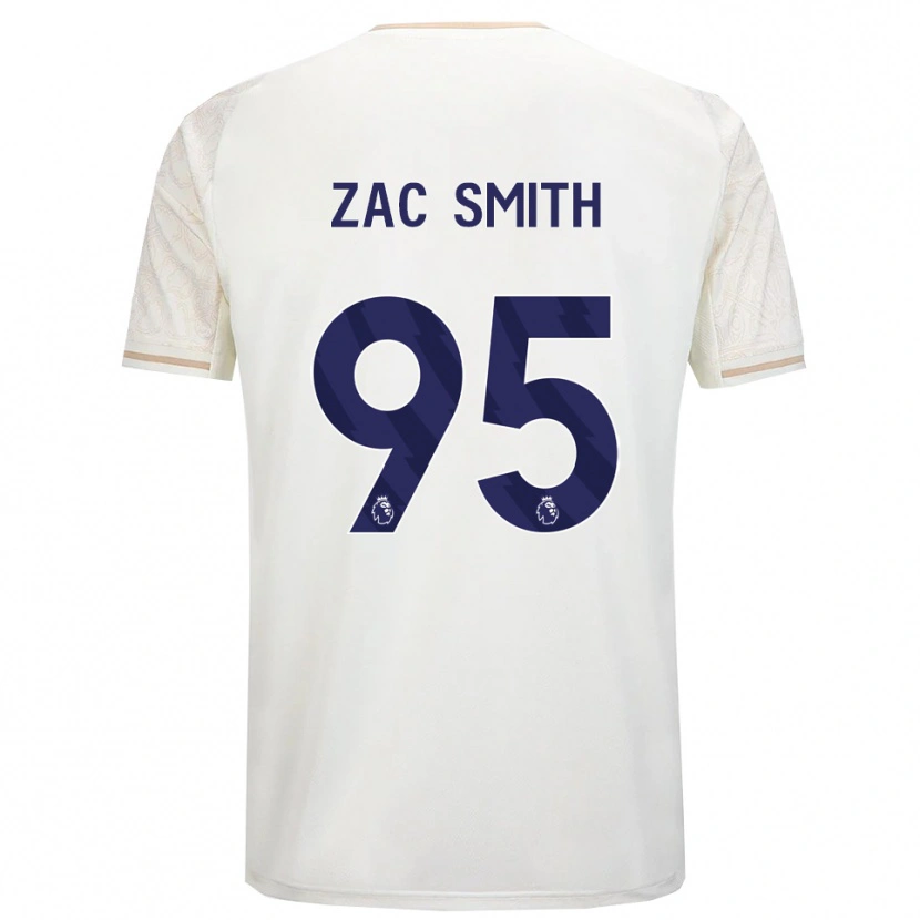 Danxen Uomo Maglia Zac Smith #95 Bianco Sporco Nero Kit Gara Away 2025/26 Maglietta