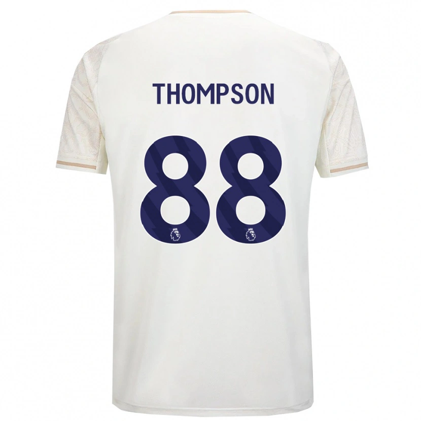Danxen Uomo Maglia Will Thompson #88 Bianco Sporco Nero Kit Gara Away 2025/26 Maglietta