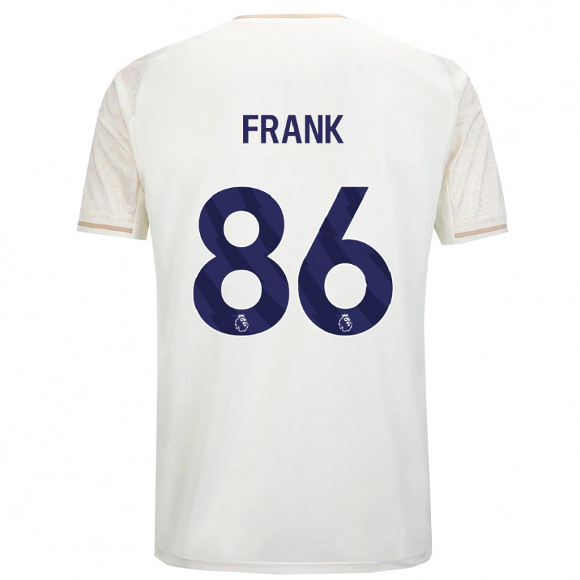 Danxen Uomo Maglia Frank Djamna #86 Bianco Sporco Nero Kit Gara Away 2025/26 Maglietta