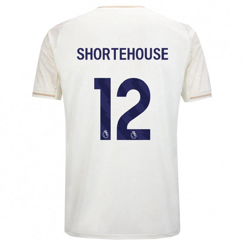 Danxen Uomo Maglia Michael Shortehouse #12 Bianco Sporco Nero Kit Gara Away 2025/26 Maglietta