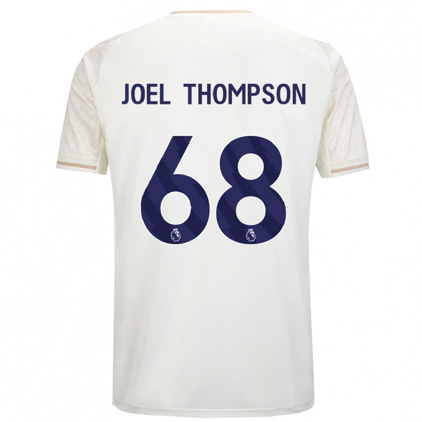Danxen Uomo Maglia Joel Thompson #68 Bianco Sporco Nero Kit Gara Away 2025/26 Maglietta