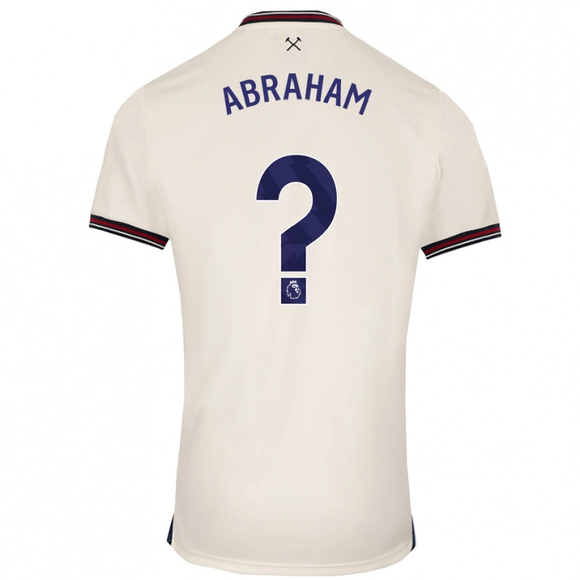 Danxen Uomo Maglia Dondre Abraham #0 Bianco Sporco Kit Gara Away 2025/26 Maglietta