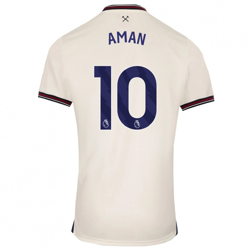Danxen Uomo Maglia Abdulkareem Aman #10 Bianco Sporco Kit Gara Away 2025/26 Maglietta