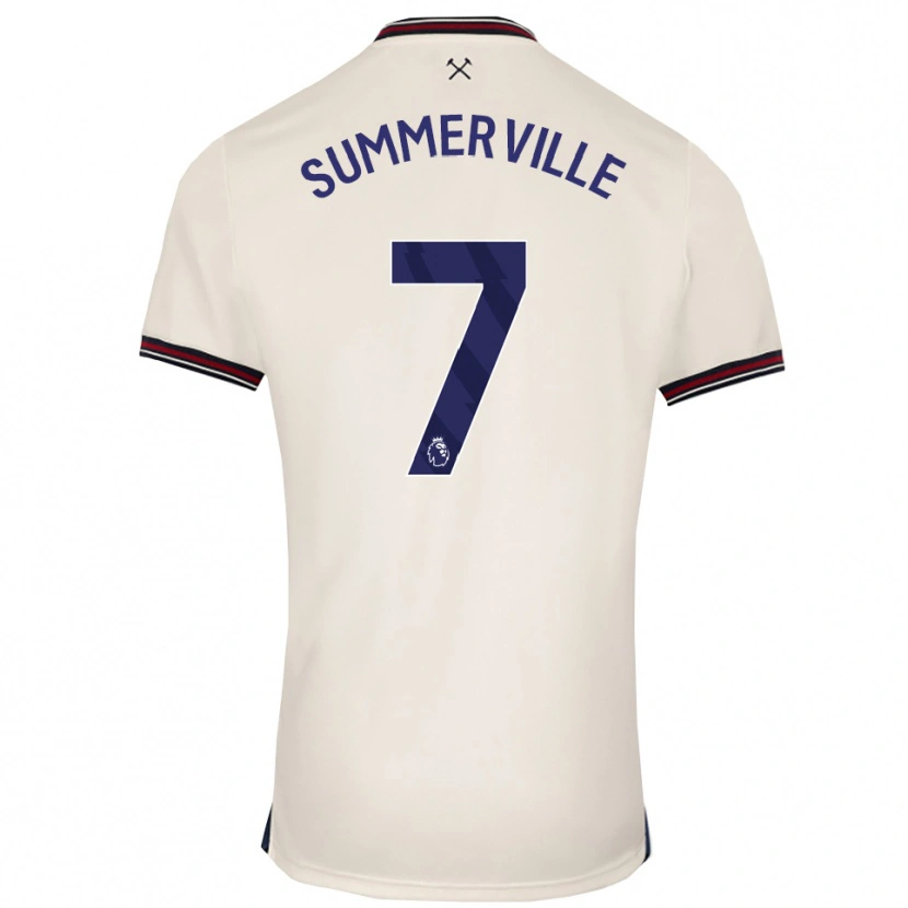 Danxen Uomo Maglia Crysencio Summerville #7 Bianco Sporco Kit Gara Away 2025/26 Maglietta