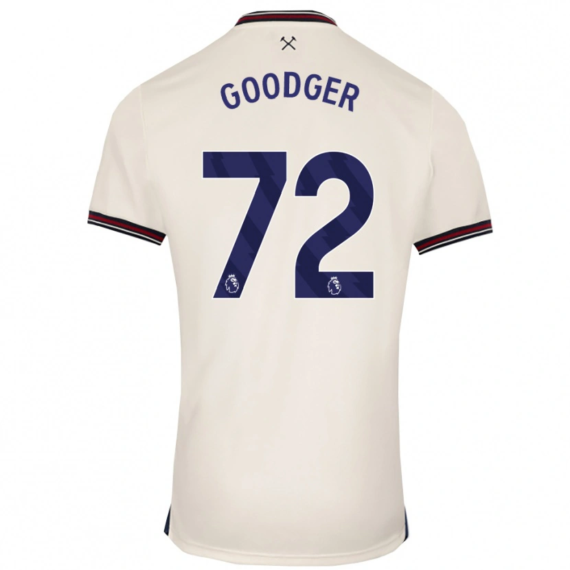 Danxen Uomo Maglia Tommy Goodger #72 Bianco Sporco Kit Gara Away 2025/26 Maglietta