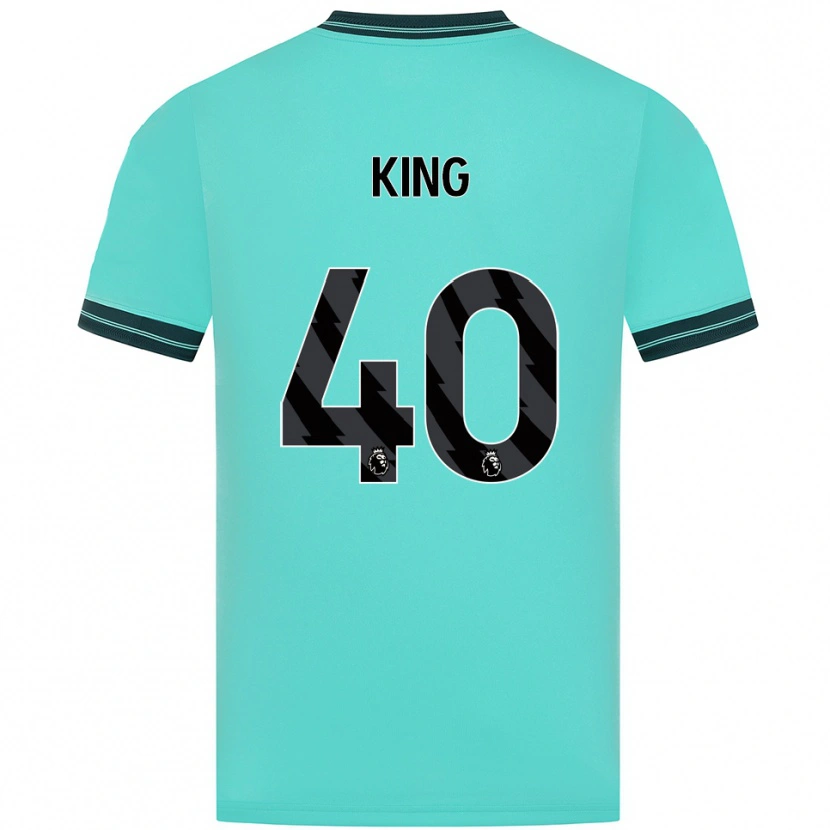 Danxen Uomo Maglia Tom King #40 Azzurro Verde Kit Gara Away 2025/26 Maglietta