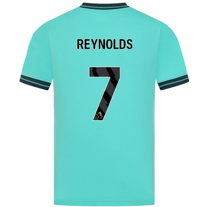 Danxen Uomo Maglia Fabian Reynolds #7 Azzurro Verde Kit Gara Away 2025/26 Maglietta