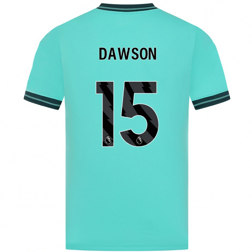 Danxen Uomo Maglia Craig Dawson #15 Azzurro Verde Kit Gara Away 2025/26 Maglietta