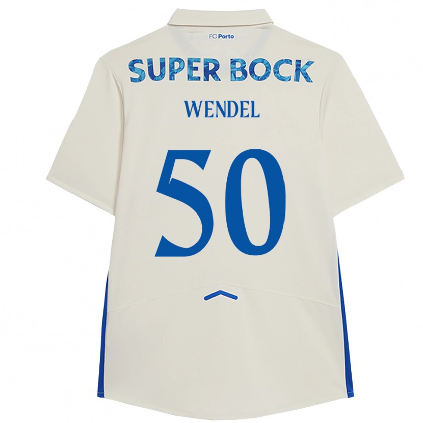 Danxen Uomo Maglia Wendel #50 Bianco Blu Kit Gara Third 2025/26 Maglietta