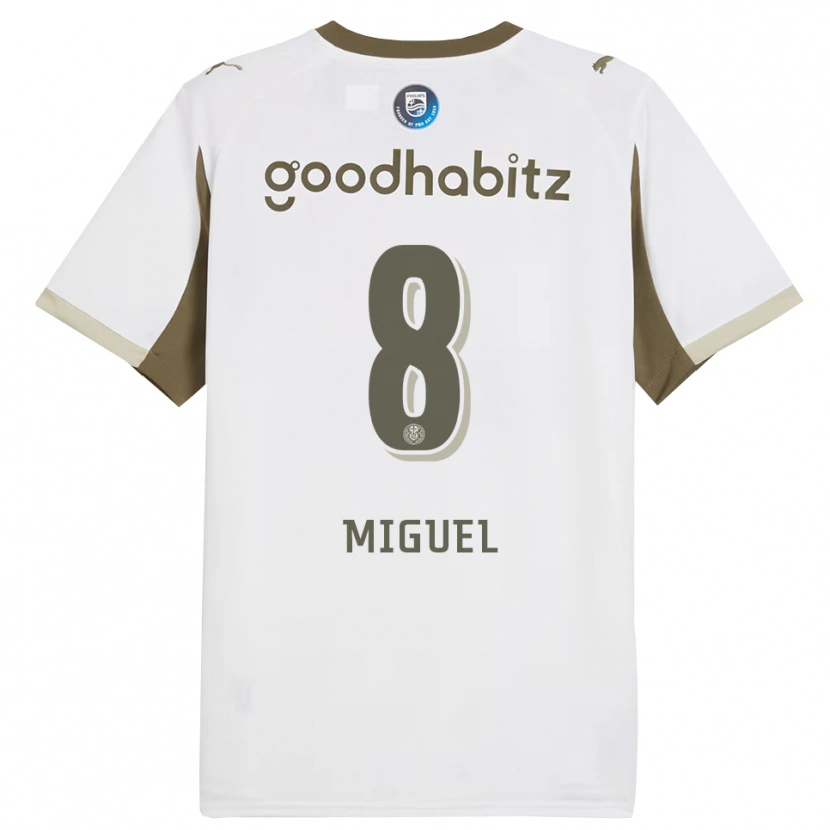 Danxen Uomo Maglia Yani Miguel #8 Bianco Grigio Kit Gara Third 2025/26 Maglietta
