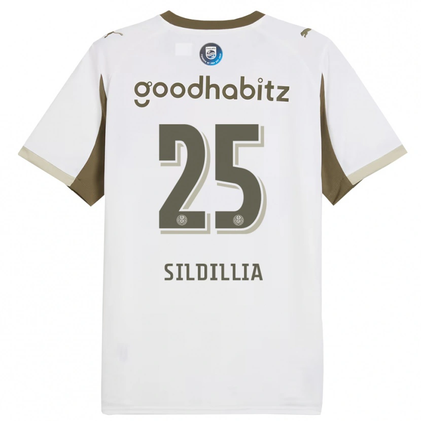 Danxen Uomo Maglia Kiliann Sildillia #25 Bianco Grigio Kit Gara Third 2025/26 Maglietta