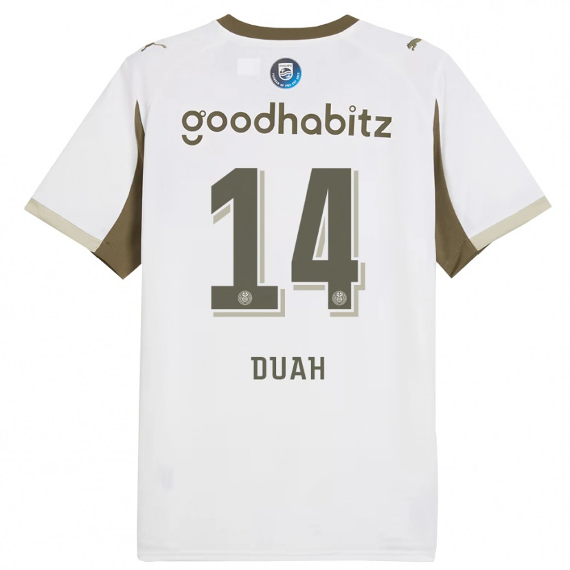 Danxen Uomo Maglia King Duah #14 Bianco Grigio Kit Gara Third 2025/26 Maglietta