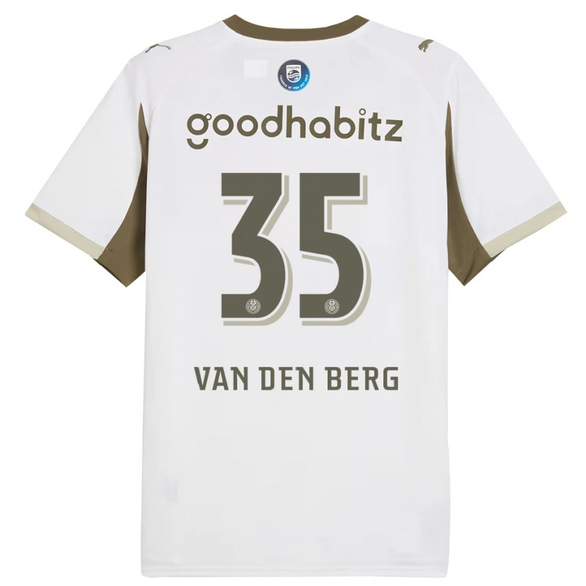 Danxen Uomo Maglia Joel Van Den Berg #35 Bianco Grigio Kit Gara Third 2025/26 Maglietta