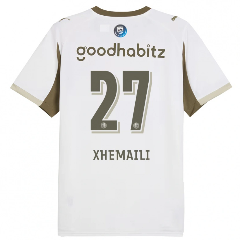 Danxen Uomo Maglia Riola Xhemaili #27 Bianco Grigio Kit Gara Third 2025/26 Maglietta