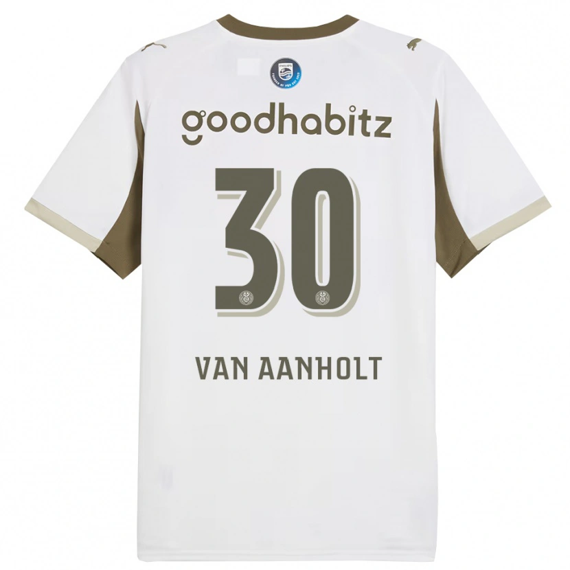 Danxen Uomo Maglia Patrick Van Aanholt #30 Bianco Grigio Kit Gara Third 2025/26 Maglietta