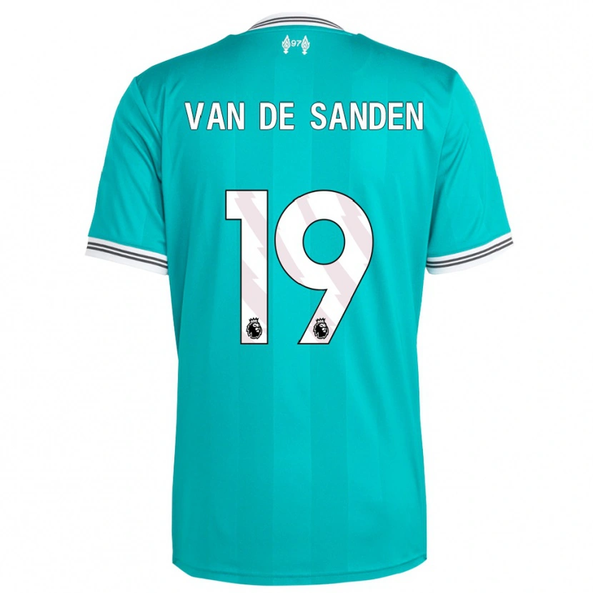 Danxen Uomo Maglia Shanice Van De Sanden #19 Verde Bianco Kit Gara Third 2025/26 Maglietta