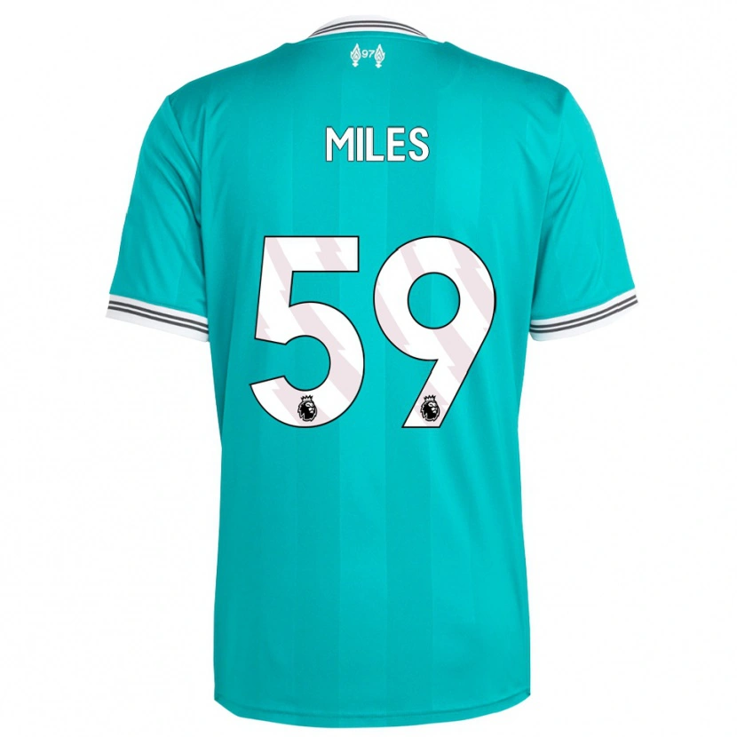 Danxen Uomo Maglia Terence Miles #59 Verde Bianco Kit Gara Third 2025/26 Maglietta