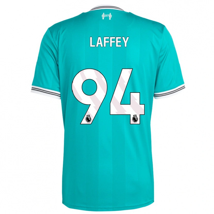 Danxen Uomo Maglia Michael Laffey #94 Verde Bianco Kit Gara Third 2025/26 Maglietta