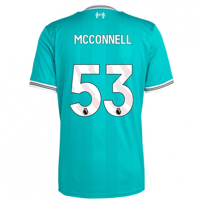 Danxen Uomo Maglia James Mcconnell #53 Verde Bianco Kit Gara Third 2025/26 Maglietta