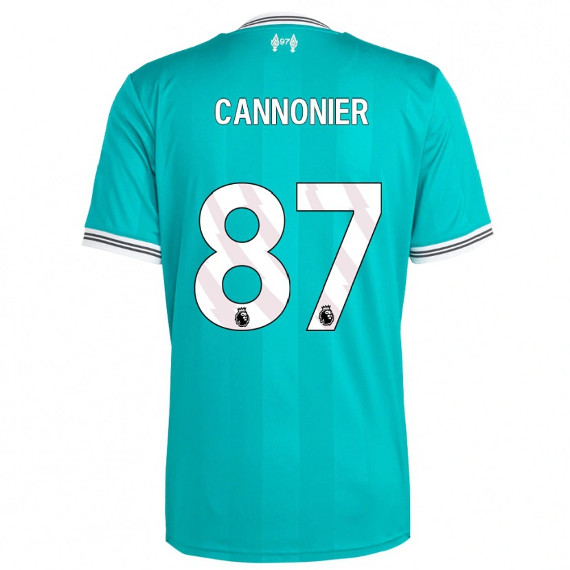Danxen Uomo Maglia Oakley Cannonier #87 Verde Bianco Kit Gara Third 2025/26 Maglietta