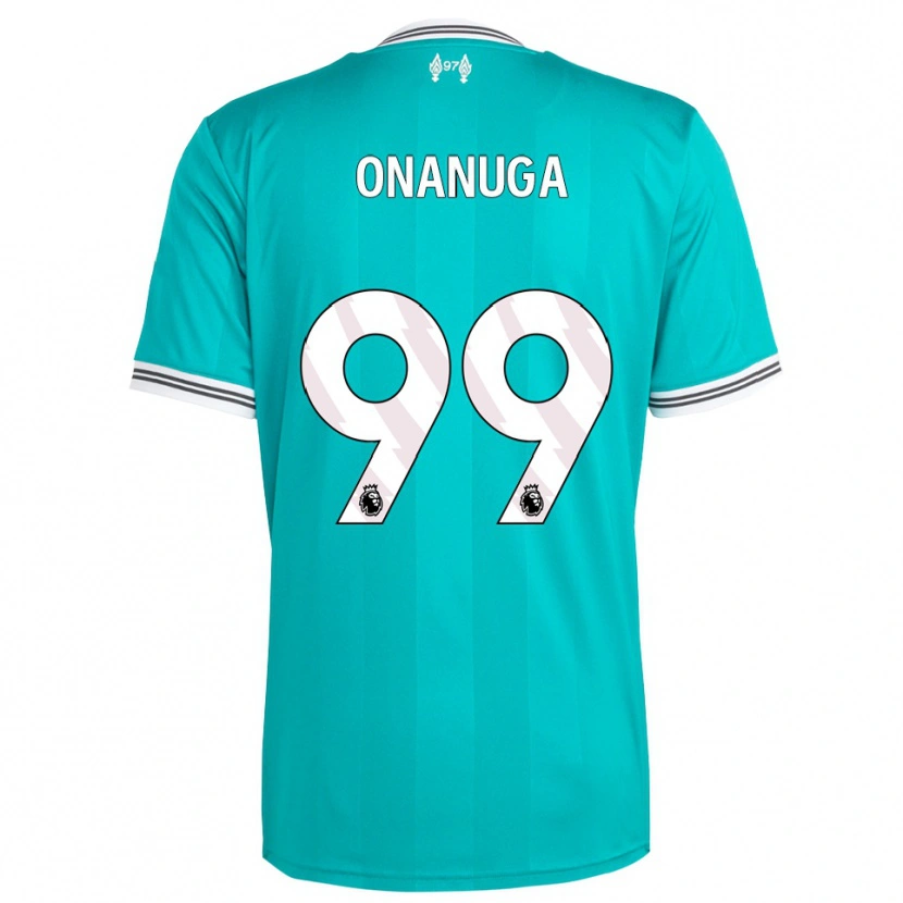 Danxen Uomo Maglia Fola Onanuga #99 Verde Bianco Kit Gara Third 2025/26 Maglietta