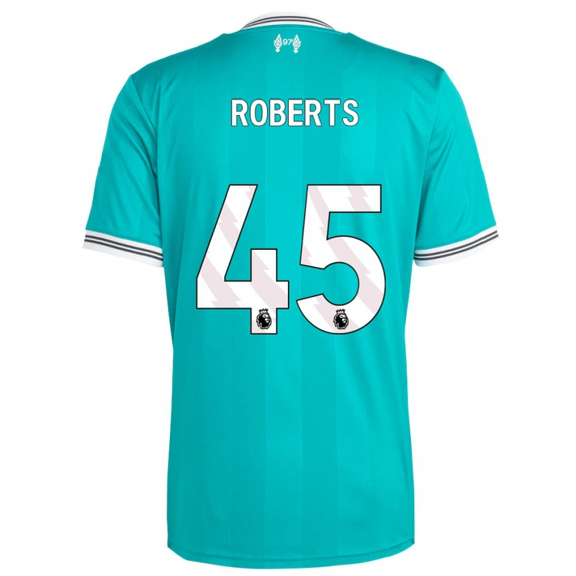 Danxen Uomo Maglia Iwan Roberts #45 Verde Bianco Kit Gara Third 2025/26 Maglietta