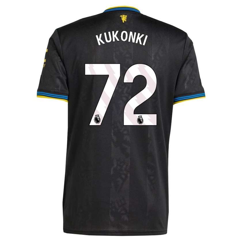 Danxen Uomo Maglia Godwill Kukonki #72 Nero Giallo Blu Kit Gara Third 2025/26 Maglietta
