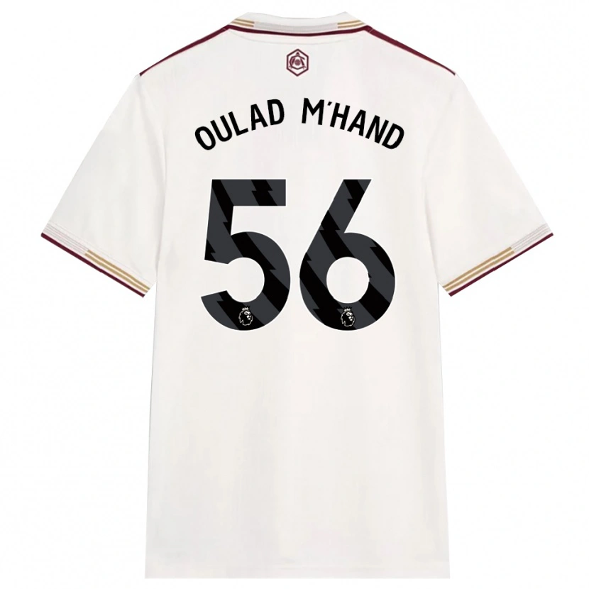 Danxen Uomo Maglia Salah-Eddine Oulad M'hand #56 Bianco Sporco Borgogna Kit Gara Third 2025/26 Maglietta