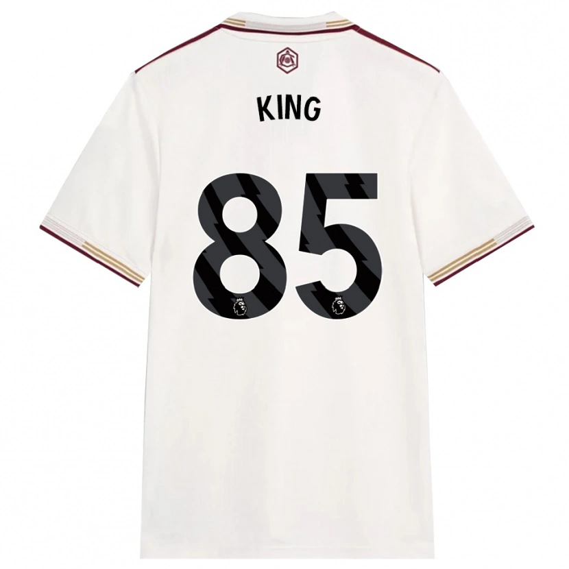 Danxen Uomo Maglia Josiah King #85 Bianco Sporco Borgogna Kit Gara Third 2025/26 Maglietta