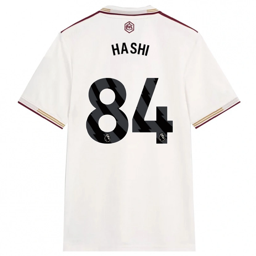 Danxen Uomo Maglia Maalik Hashi #84 Bianco Sporco Borgogna Kit Gara Third 2025/26 Maglietta