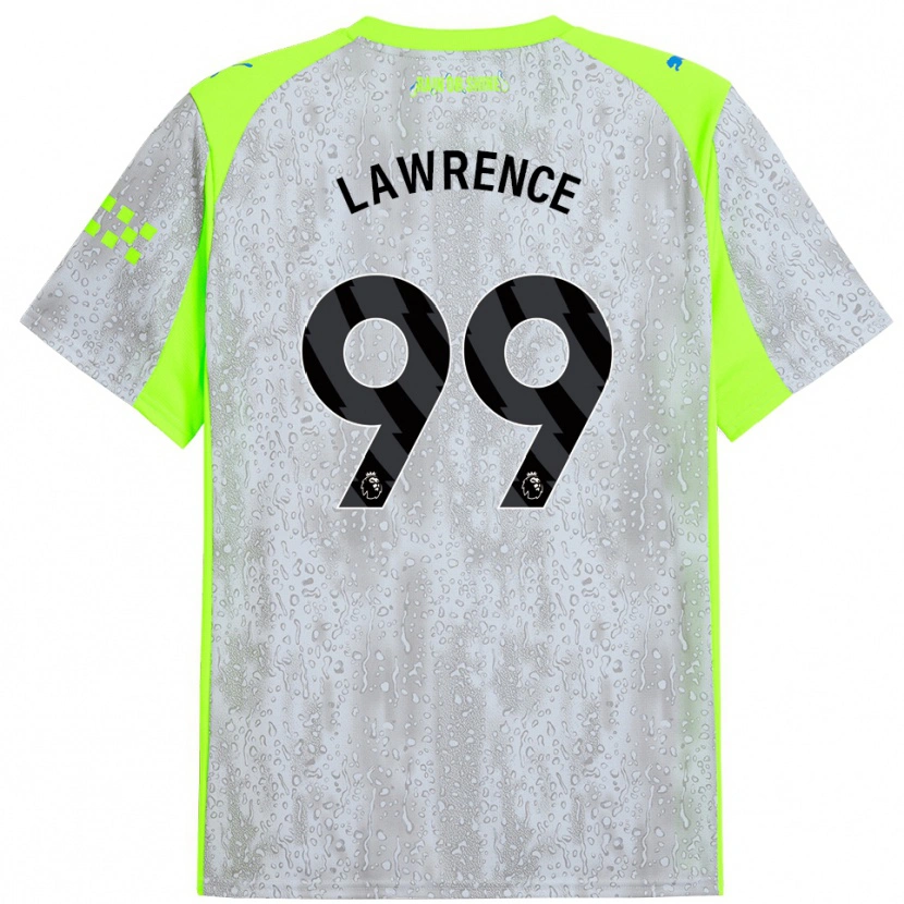 Danxen Uomo Maglia Emilio Lawrence #99 Grigio Giallo Kit Gara Third 2025/26 Maglietta