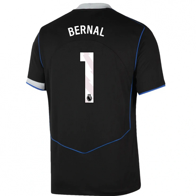 Danxen Uomo Maglia Freddy Bernal #1 Nero Blu Argento Kit Gara Third 2025/26 Maglietta